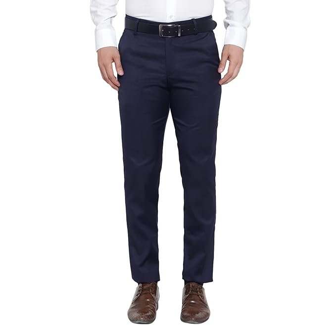 Navy blue premium trousers – Best formal pants for men in Kottakkal