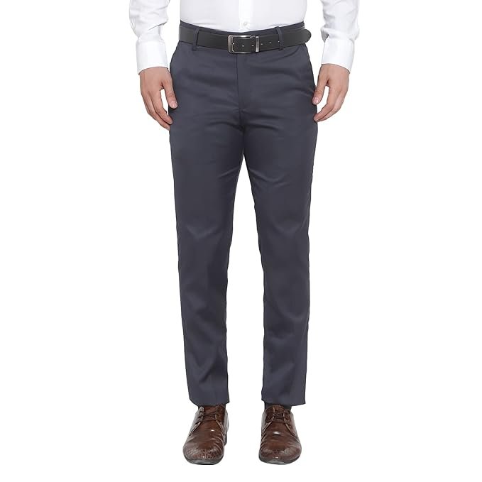 Refined dark blue trousers for men’s office fashion in Kottakkal