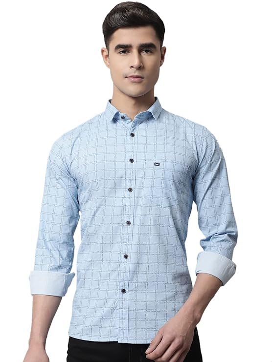 Fashionable casual check shirt
