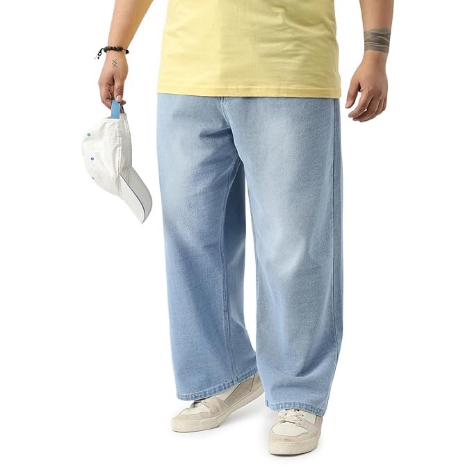 Comfortable loose jeans with soft stretch fabric
